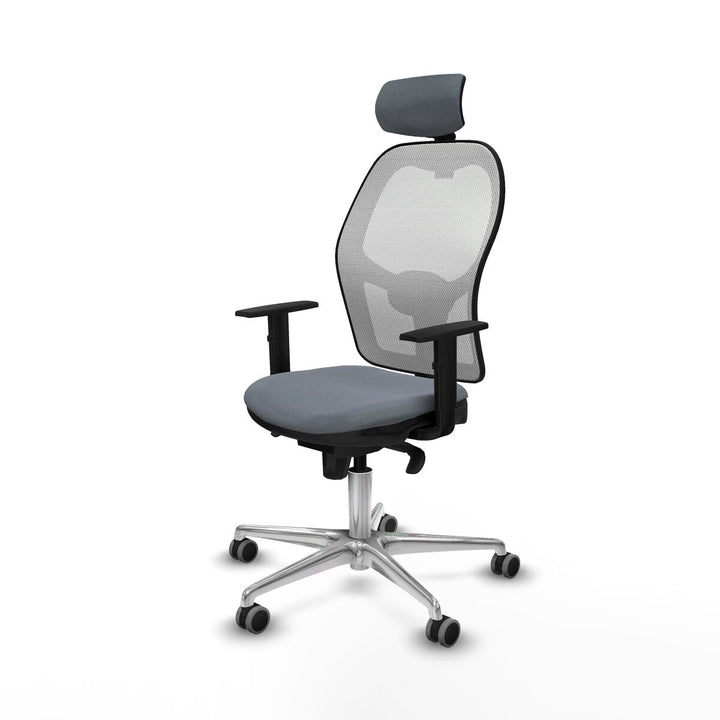Office Chair with Headrest Piqueras y Crespo 1D086G2 Grey