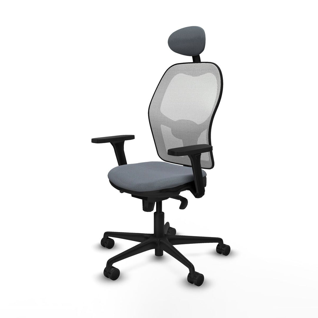 Office Chair with Headrest Piqueras y Crespo 3D036N1 Grey