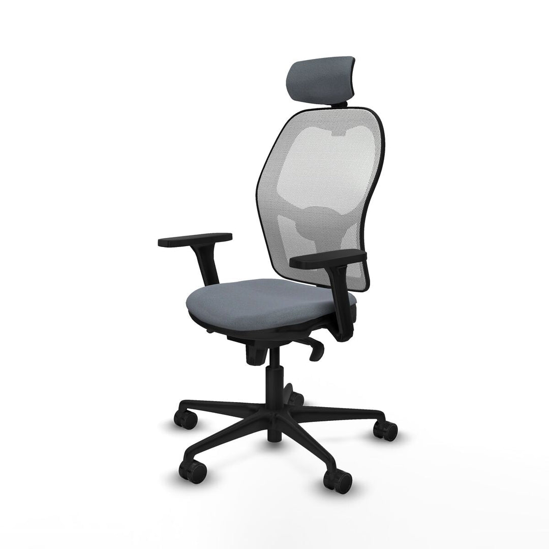 Office Chair with Headrest Piqueras y Crespo 3D036N2 Grey
