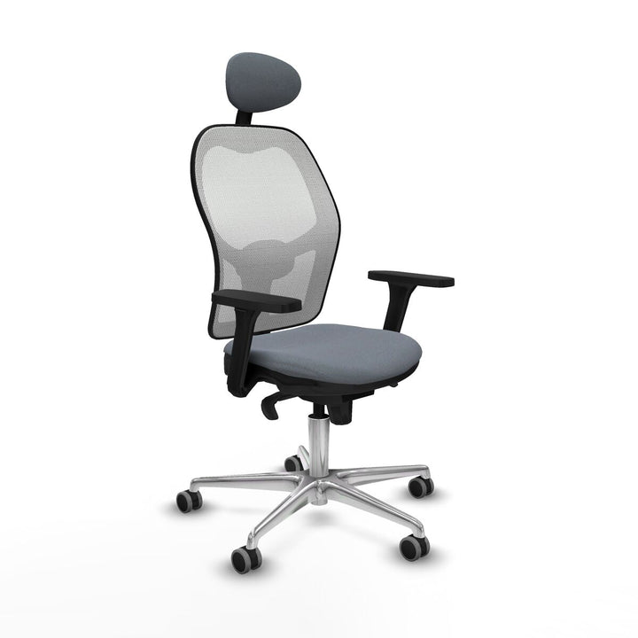 Office Chair with Headrest Piqueras y Crespo 3D086G1 Grey