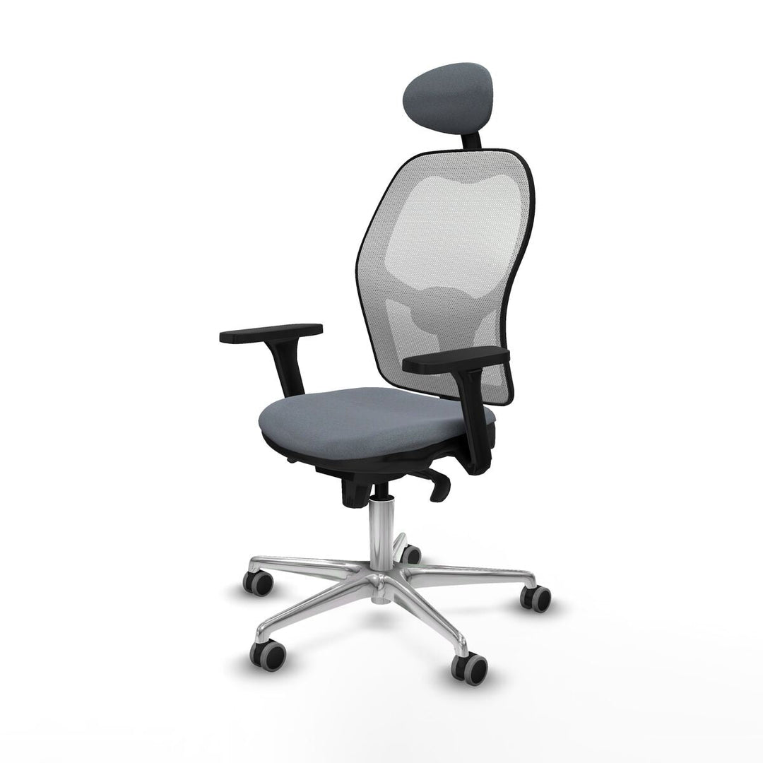Office Chair with Headrest Piqueras y Crespo 3D086G1 Grey
