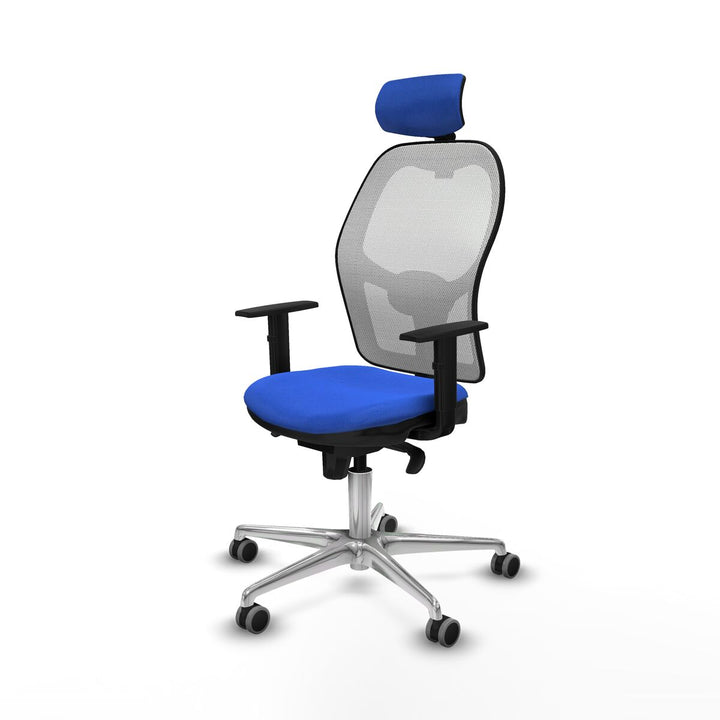Office Chair with Headrest Piqueras y Crespo 1D086G2 Blue