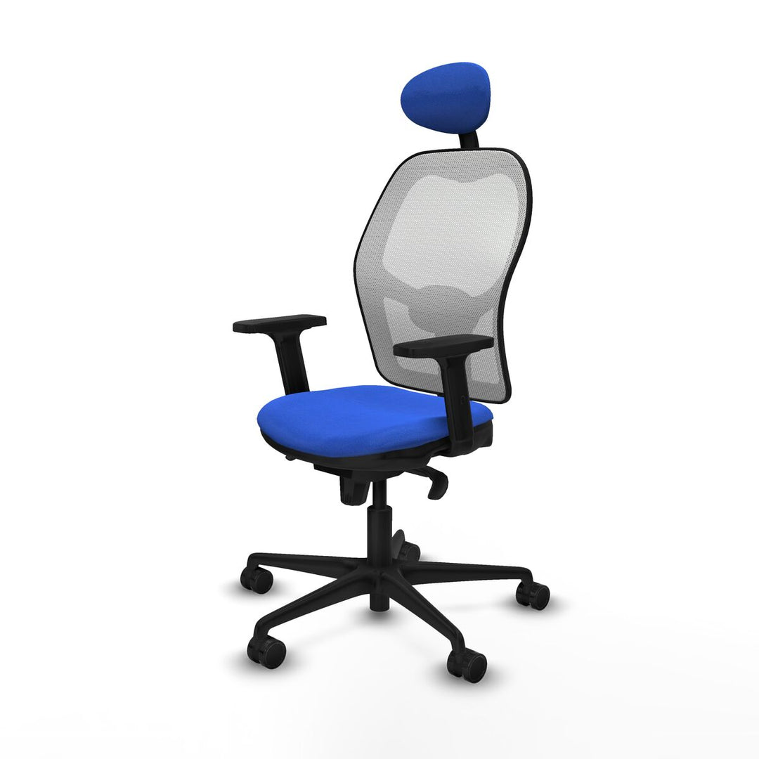 Office Chair with Headrest Piqueras y Crespo 2D036N1 Blue