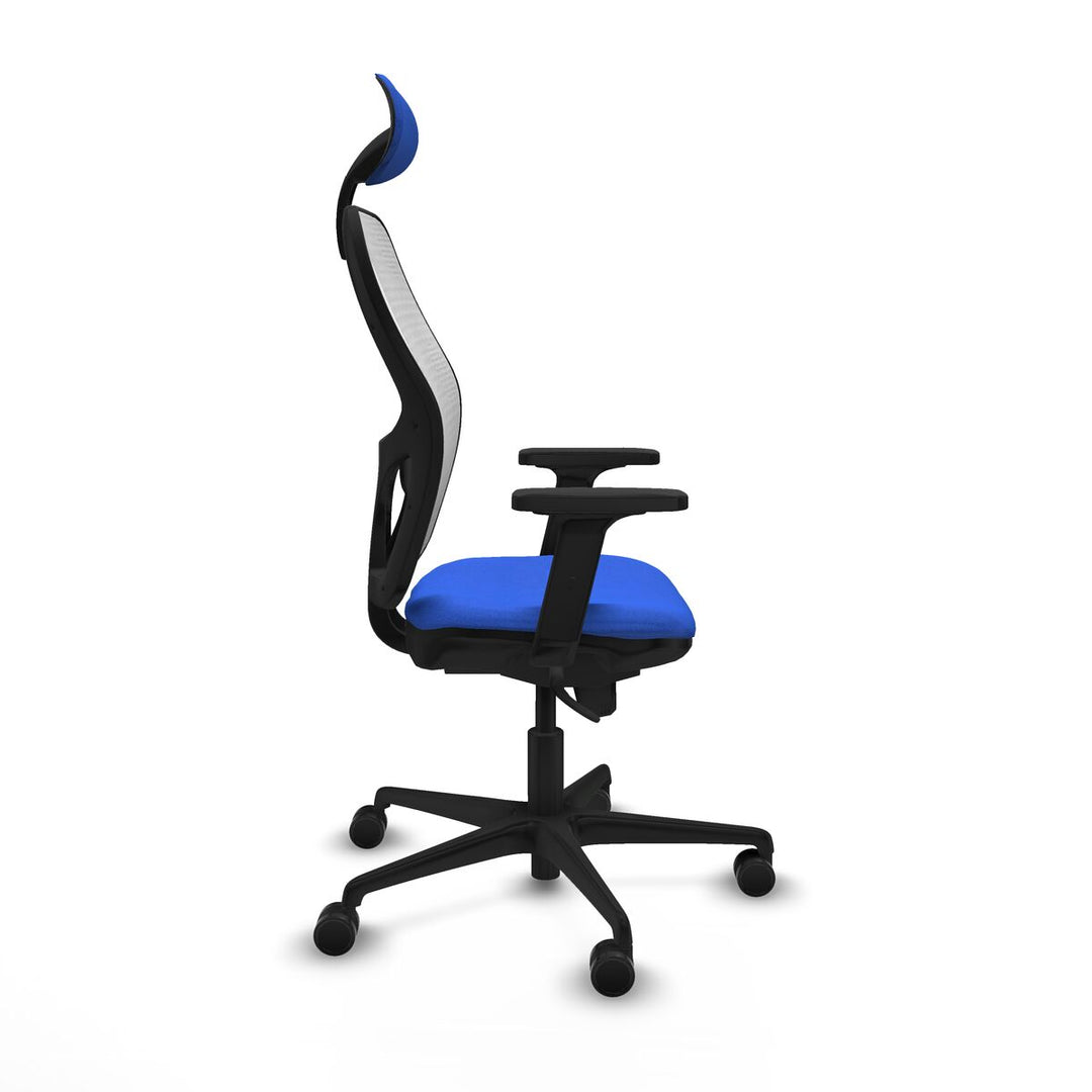 Office Chair with Headrest Piqueras y Crespo 2D036N1 Blue