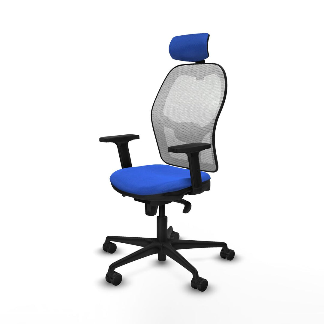 Office Chair with Headrest Piqueras y Crespo 2D036N2 Blue