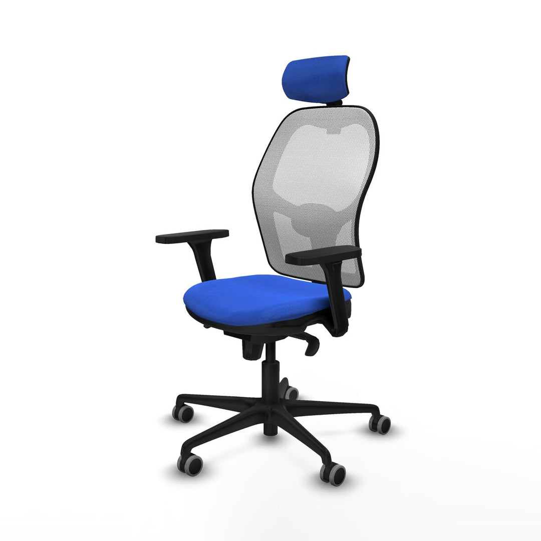 Office Chair with Headrest Piqueras y Crespo 3D036G2 Blue