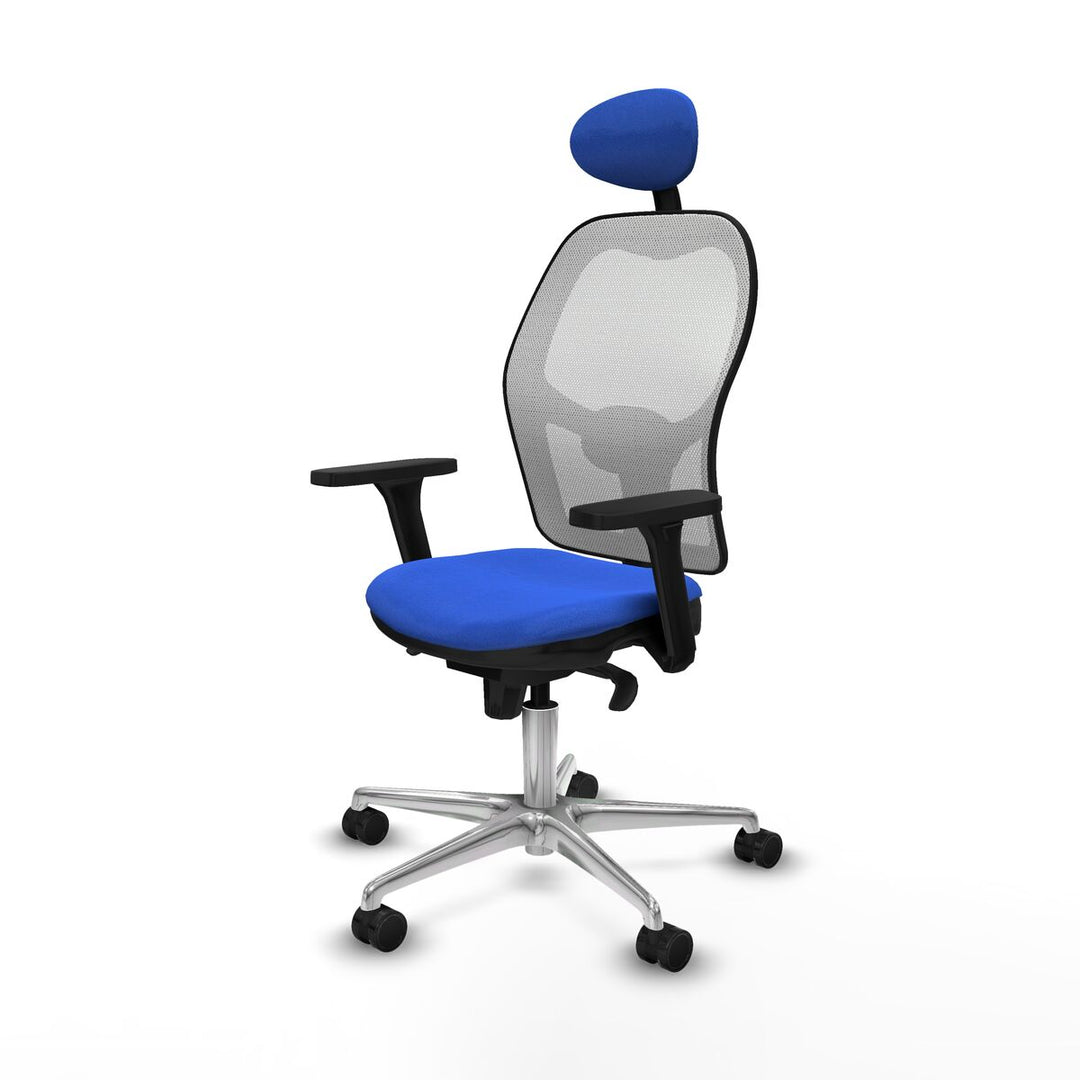 Office Chair with Headrest Piqueras y Crespo 3D086N1 Blue