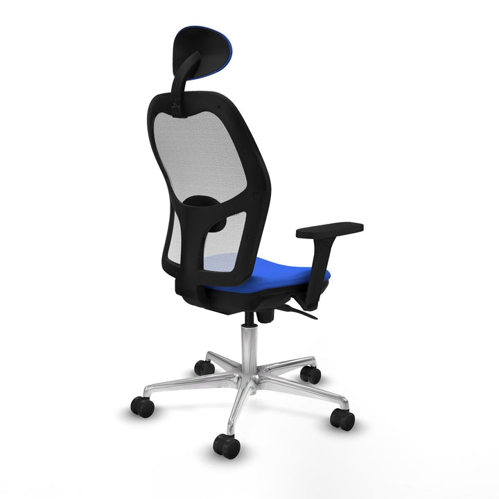 Office Chair with Headrest Piqueras y Crespo 3D086N1 Blue