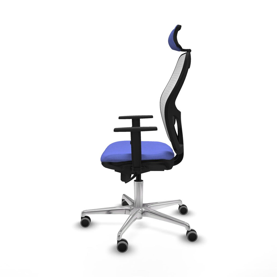 Office Chair with Headrest Piqueras y Crespo 1D086G2 Light Blue