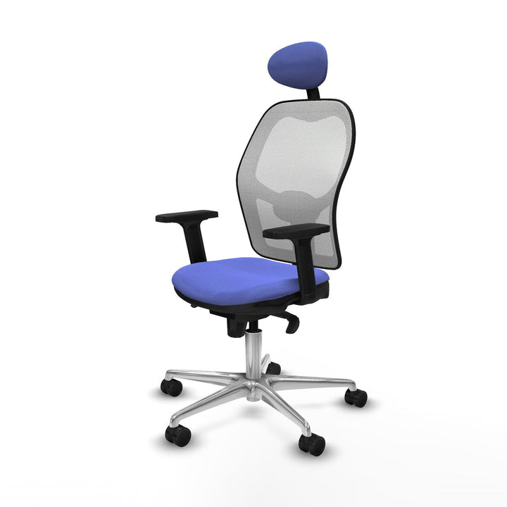 Office Chair with Headrest Piqueras y Crespo 2D086N1 Light Blue