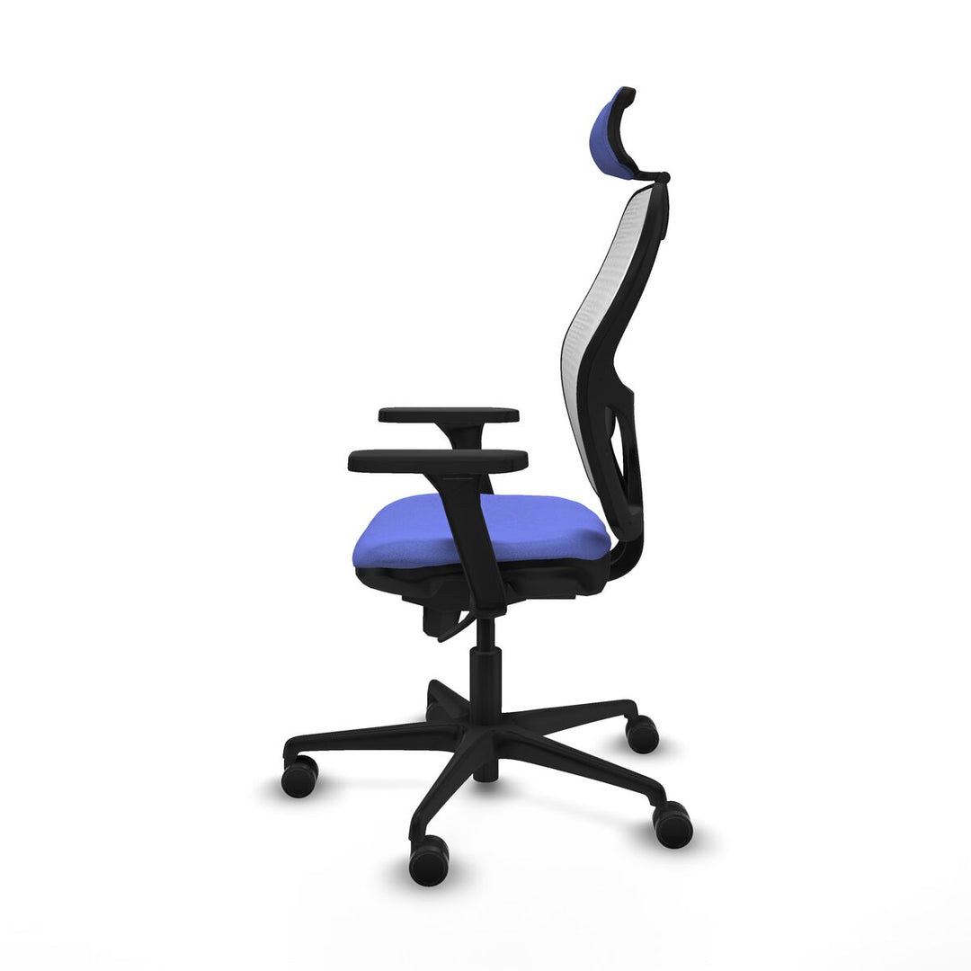 Office Chair with Headrest Piqueras y Crespo 3D036N2 Light Blue
