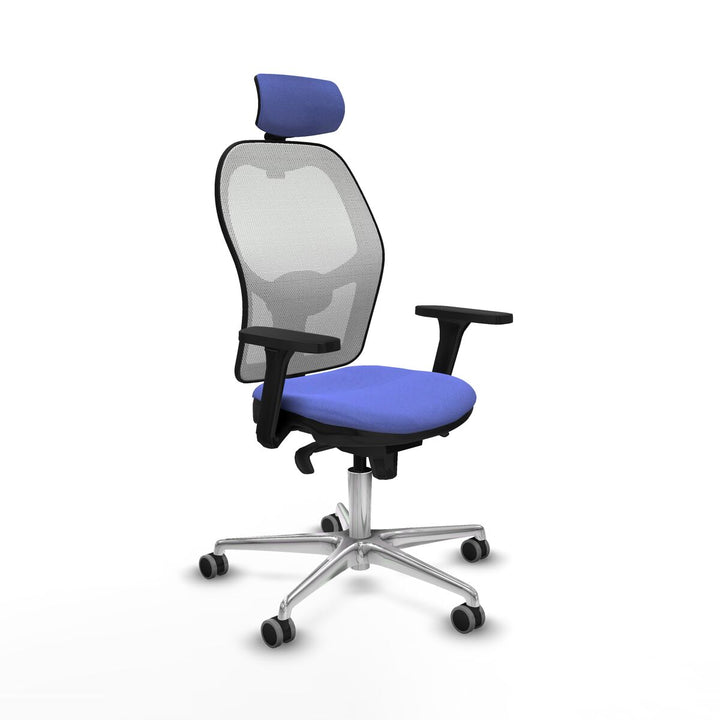 Office Chair with Headrest Piqueras y Crespo 3D086G2 Light Blue