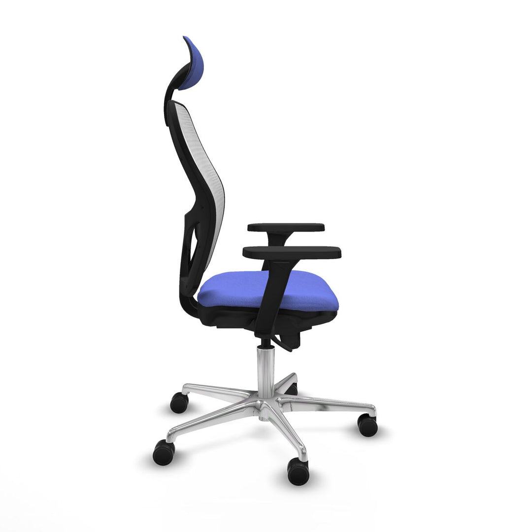 Office Chair with Headrest Piqueras y Crespo 3D086N1 Light Blue