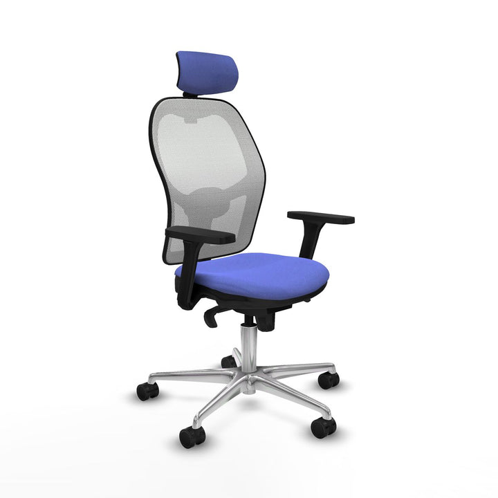 Office Chair with Headrest Piqueras y Crespo 3D086N2 Light Blue