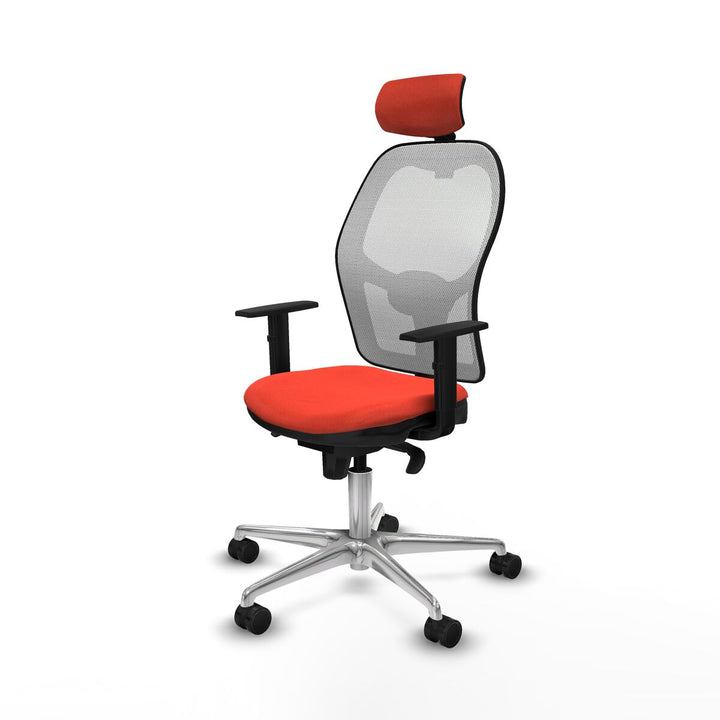 Office Chair with Headrest Piqueras y Crespo 1D086N2 Dark Orange