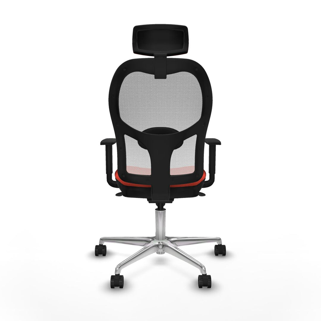 Office Chair with Headrest Piqueras y Crespo 1D086N2 Dark Orange