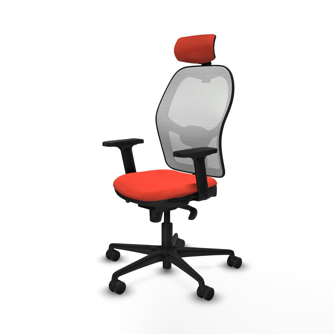 Office Chair with Headrest Piqueras y Crespo 2D036N2 Dark Orange