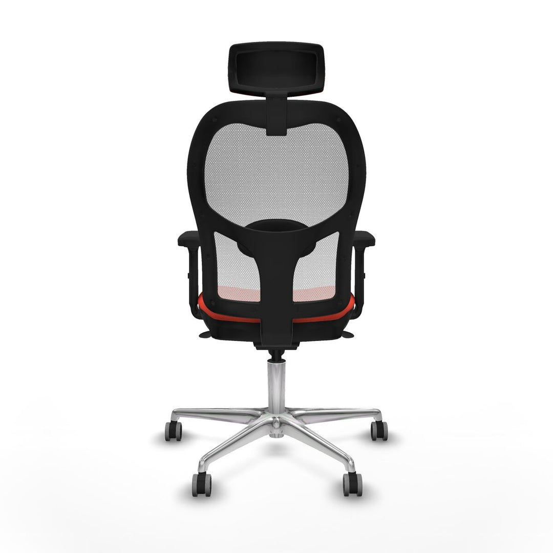 Office Chair with Headrest Piqueras y Crespo 2D086G2 Dark Orange