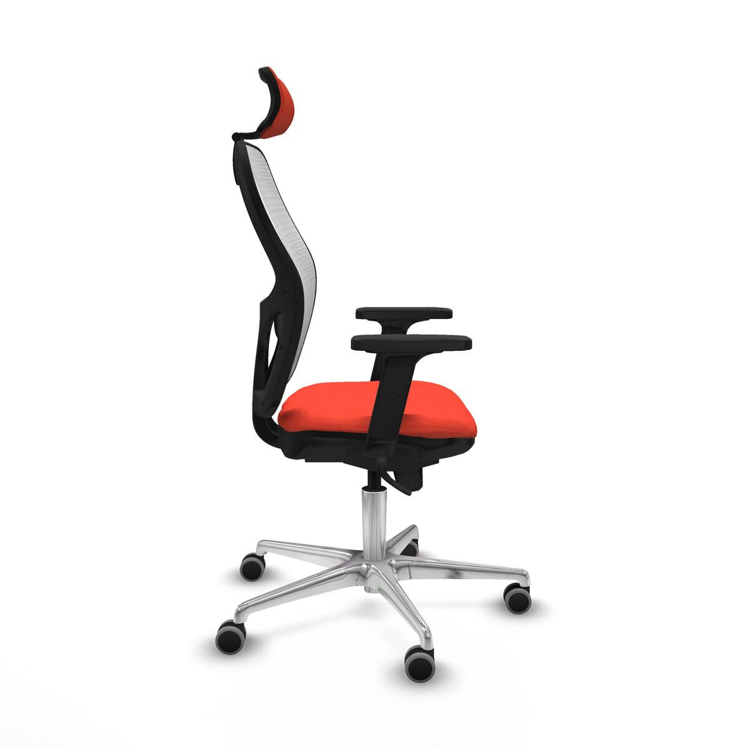 Office Chair with Headrest Piqueras y Crespo 2D086G2 Dark Orange