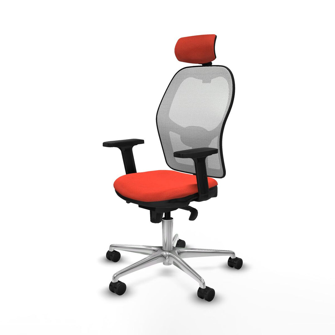 Office Chair with Headrest Piqueras y Crespo 2D086N2 Dark Orange