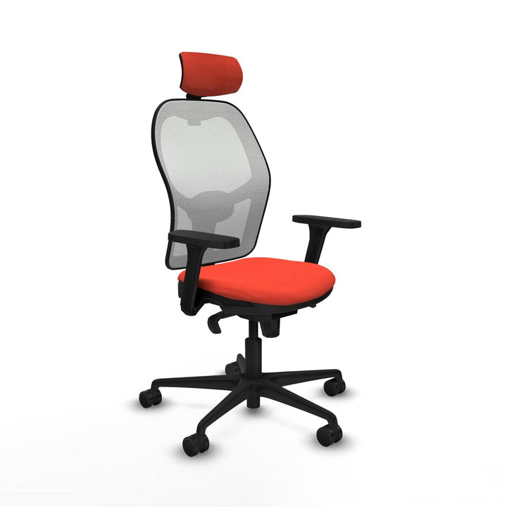 Office Chair with Headrest Piqueras y Crespo 3D036N2 Dark Orange