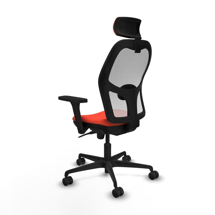 Office Chair with Headrest Piqueras y Crespo 3D036N2 Dark Orange