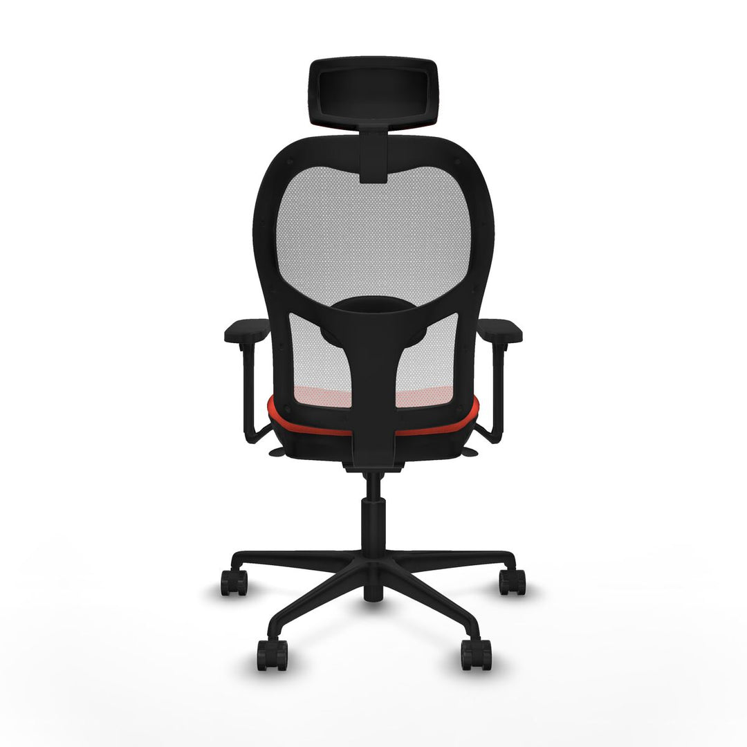 Office Chair with Headrest Piqueras y Crespo 3D036N2 Dark Orange