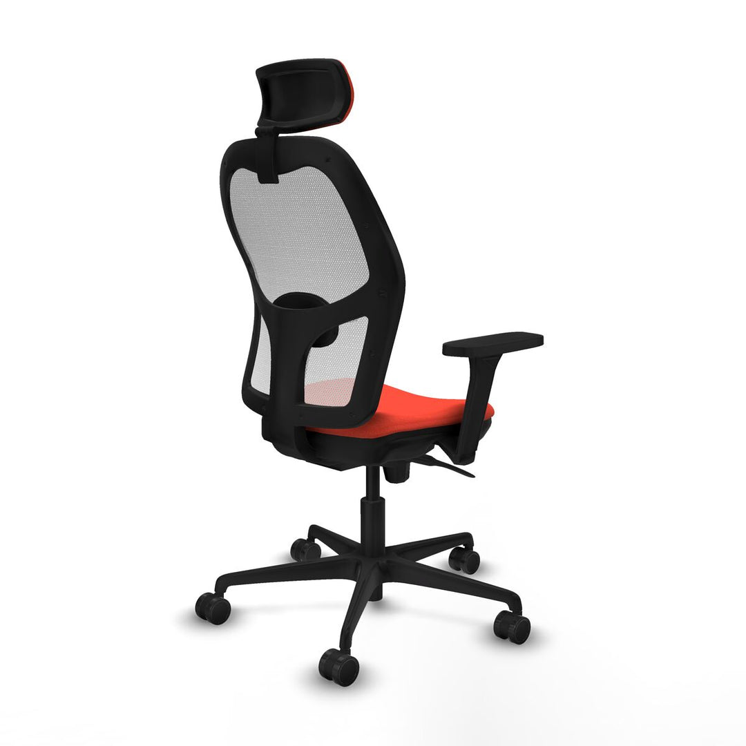 Office Chair with Headrest Piqueras y Crespo 3D036N2 Dark Orange