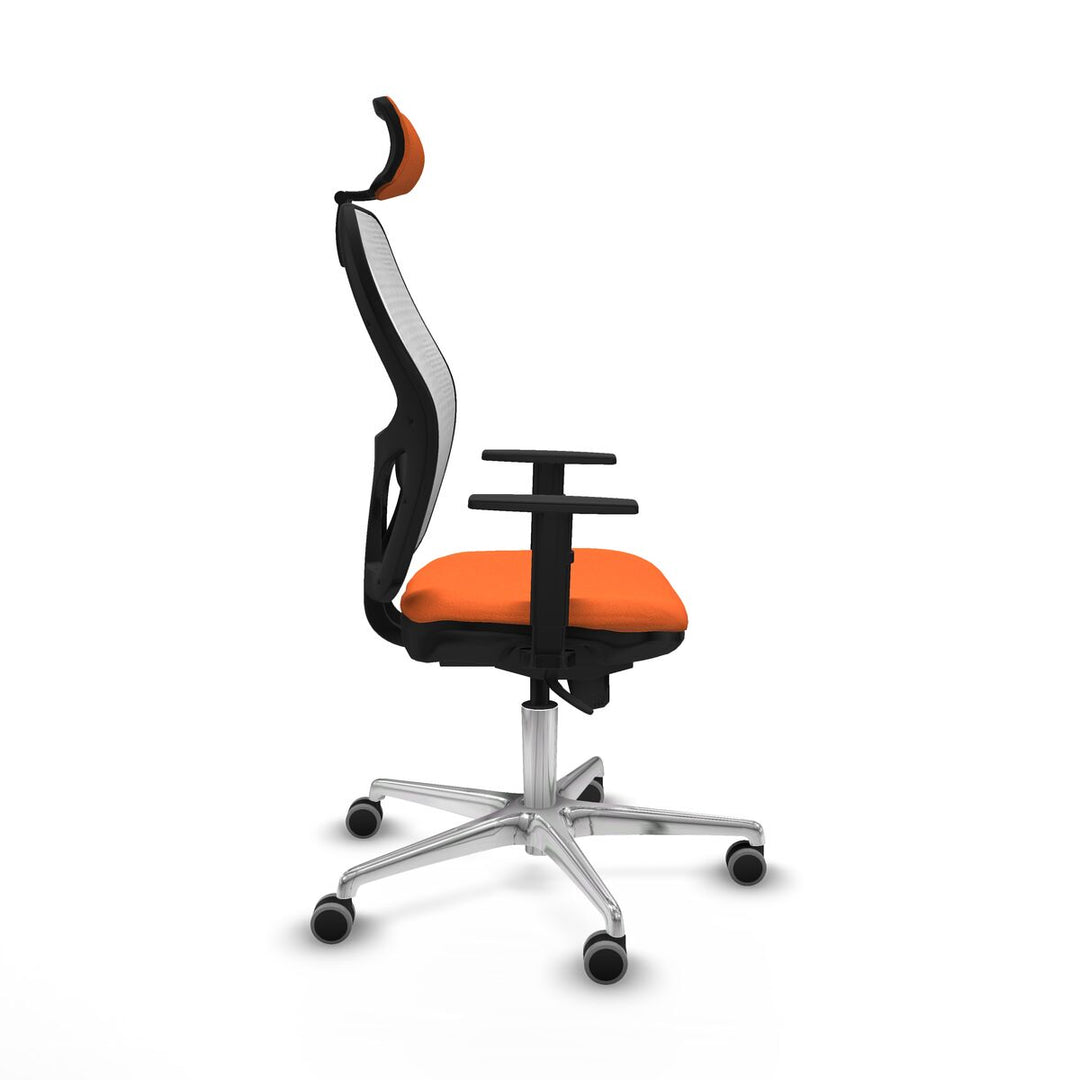 Office Chair with Headrest Piqueras y Crespo 1D086G2 Orange