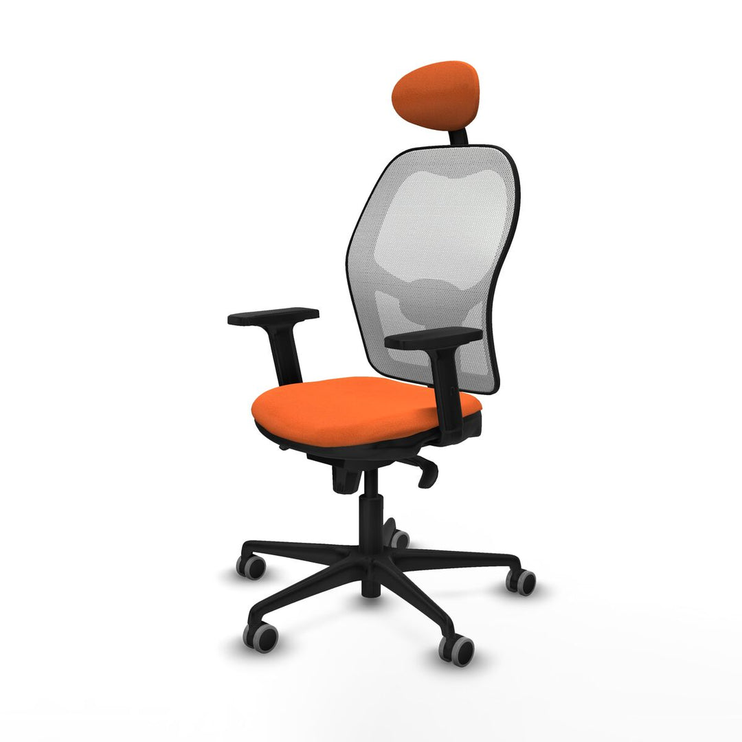 Office Chair with Headrest Piqueras y Crespo 2D036G1 Orange