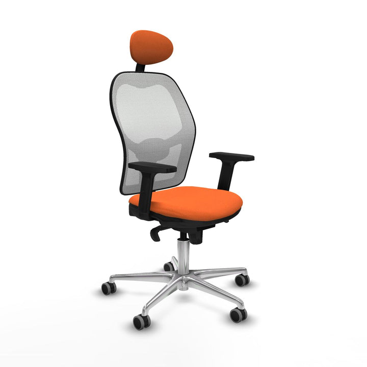 Office Chair with Headrest Piqueras y Crespo 2D086G1 Orange