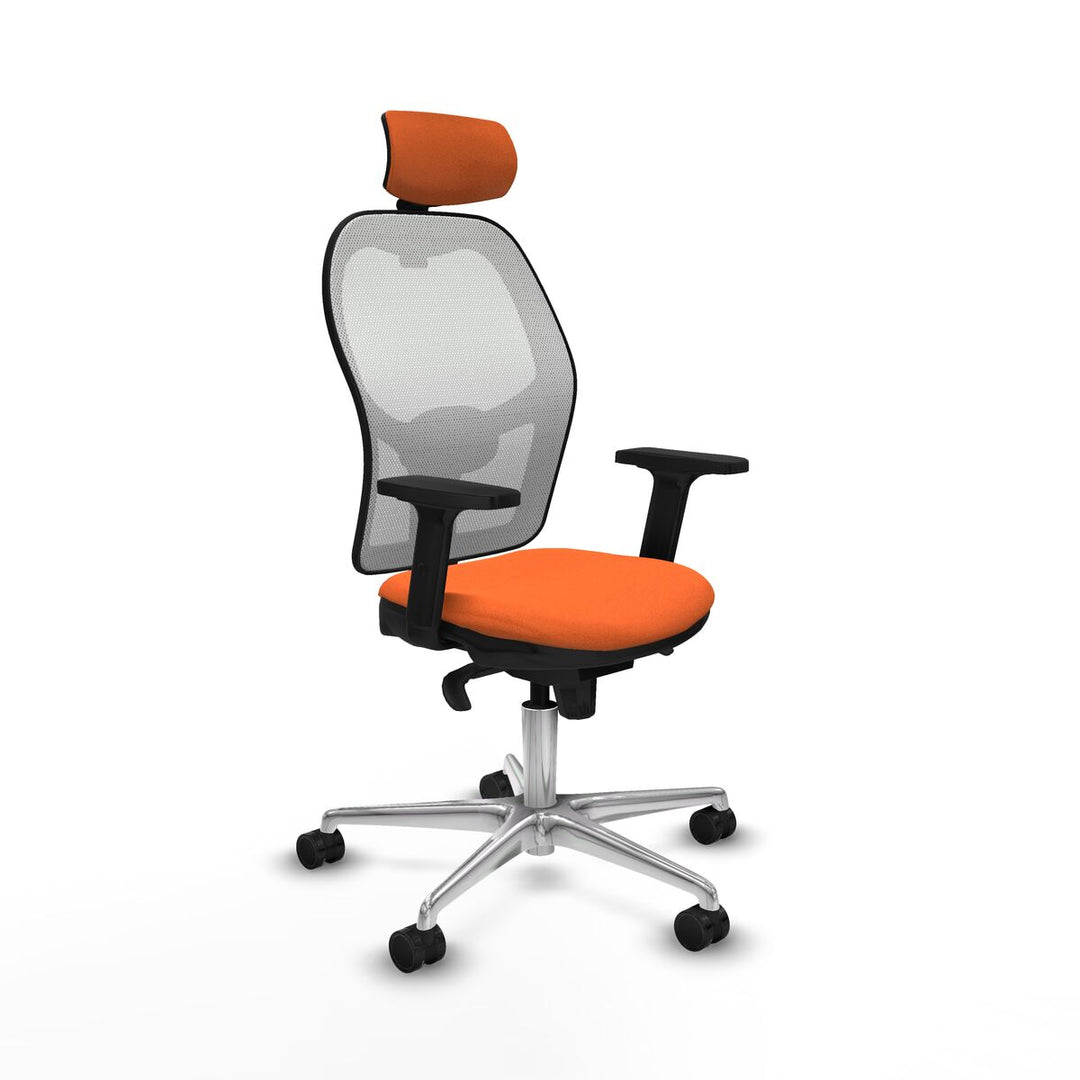 Office Chair with Headrest Piqueras y Crespo 2D086N2 Orange