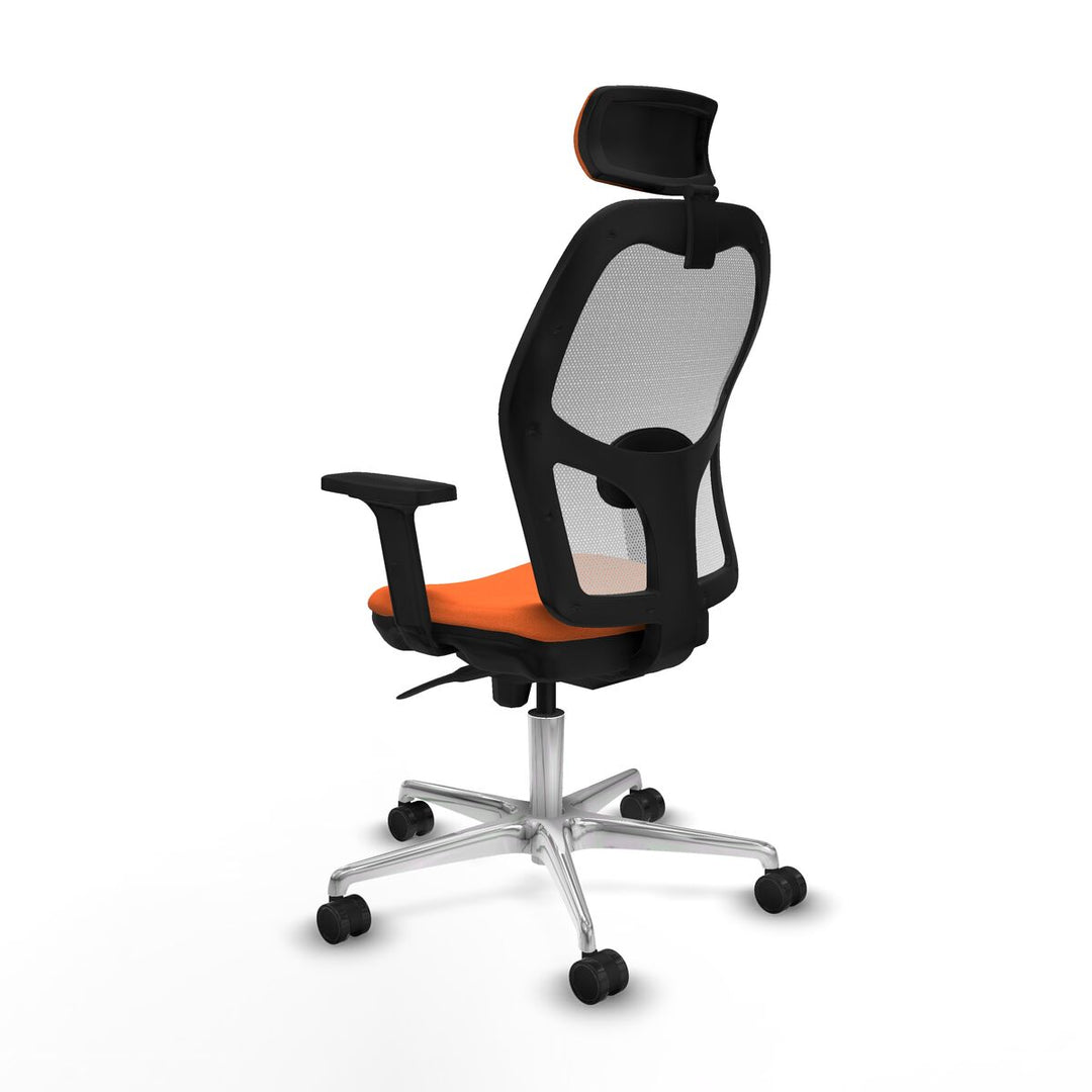 Office Chair with Headrest Piqueras y Crespo 2D086N2 Orange