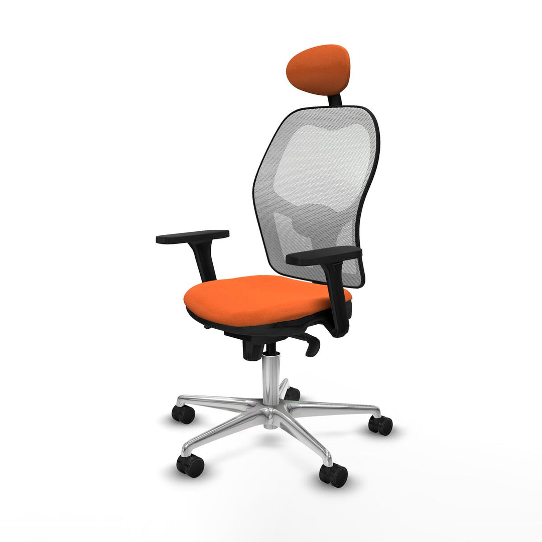 Office Chair with Headrest Piqueras y Crespo 3D086N1 Orange