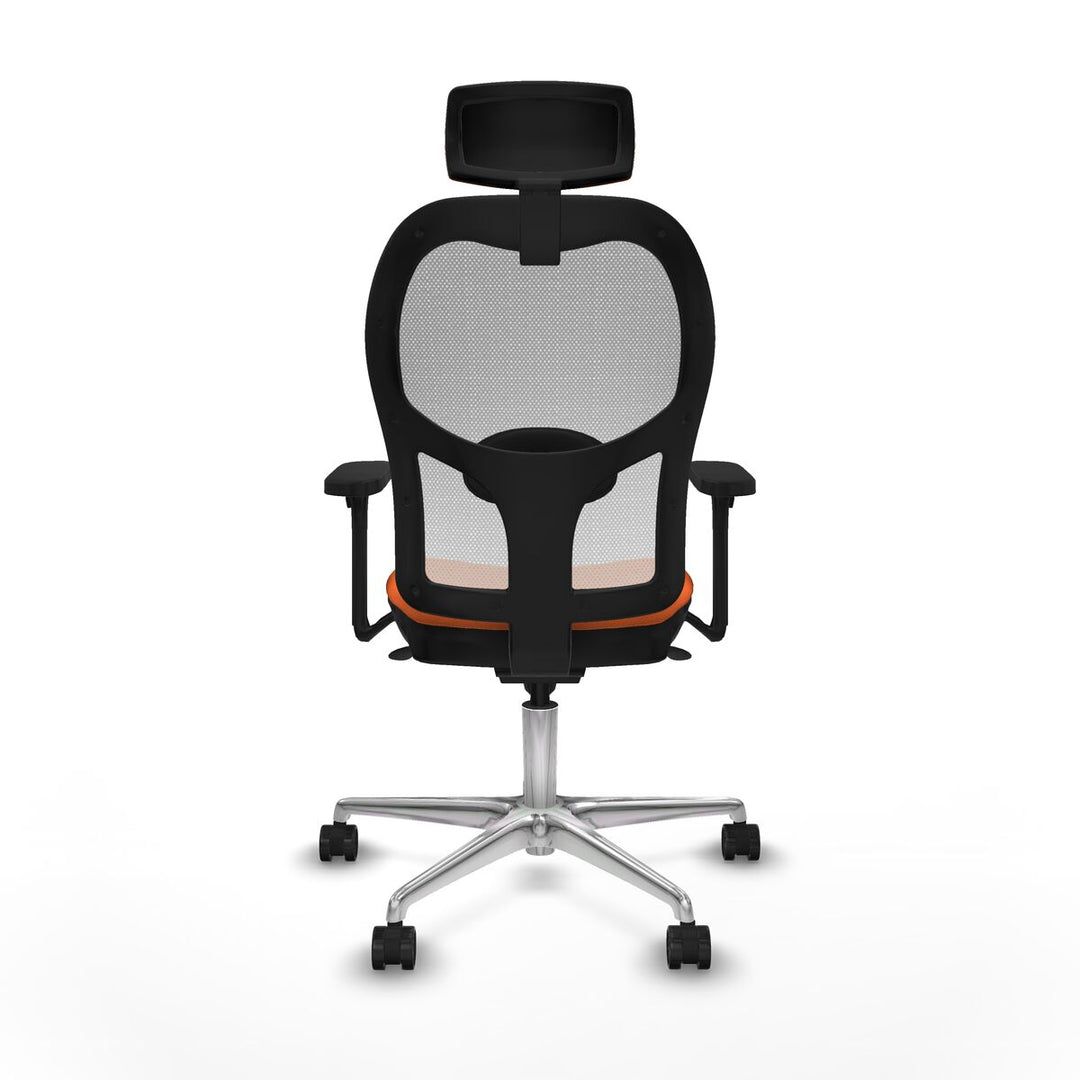 Office Chair with Headrest Piqueras y Crespo 3D086N2 Orange