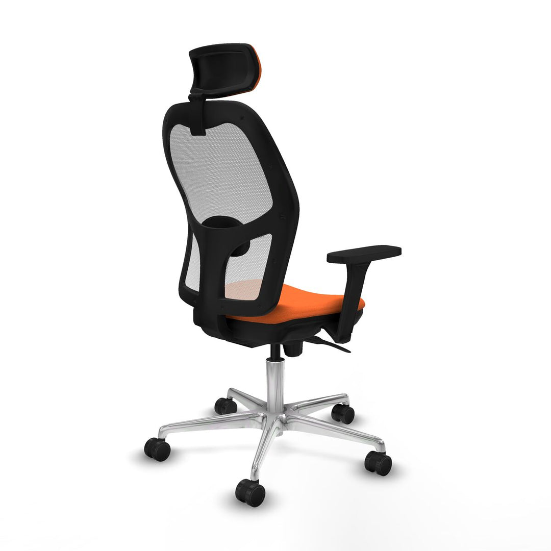Office Chair with Headrest Piqueras y Crespo 3D086N2 Orange