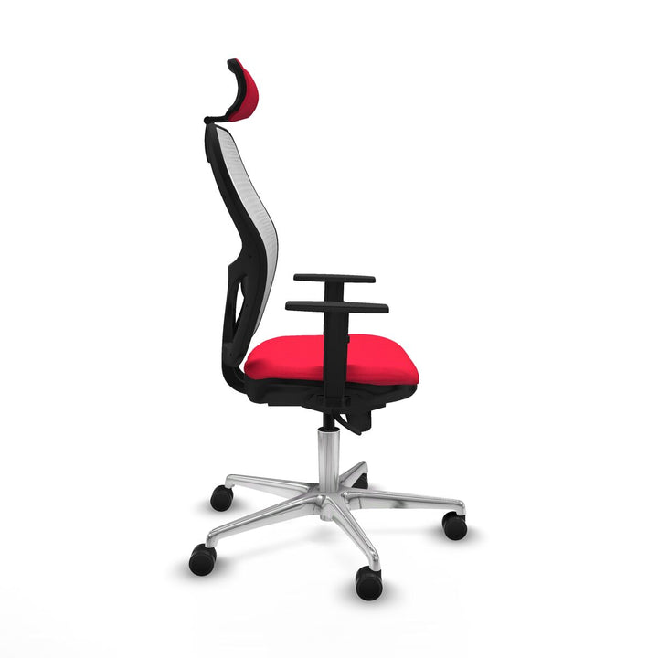 Office Chair with Headrest Piqueras y Crespo 1D086N2 Red