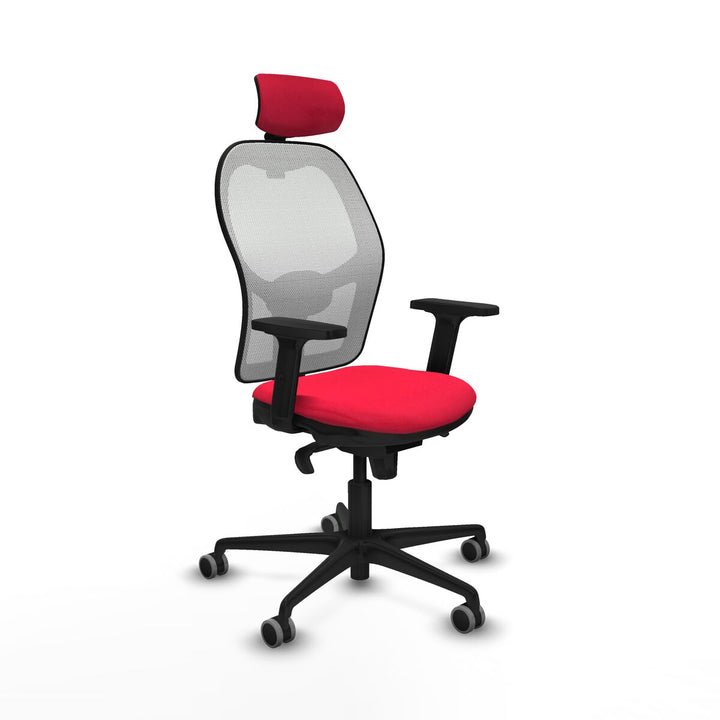 Office Chair with Headrest Piqueras y Crespo 2D036G2 Red