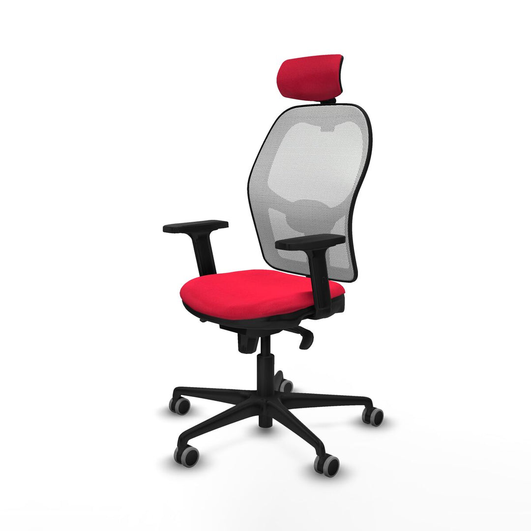 Office Chair with Headrest Piqueras y Crespo 2D036G2 Red
