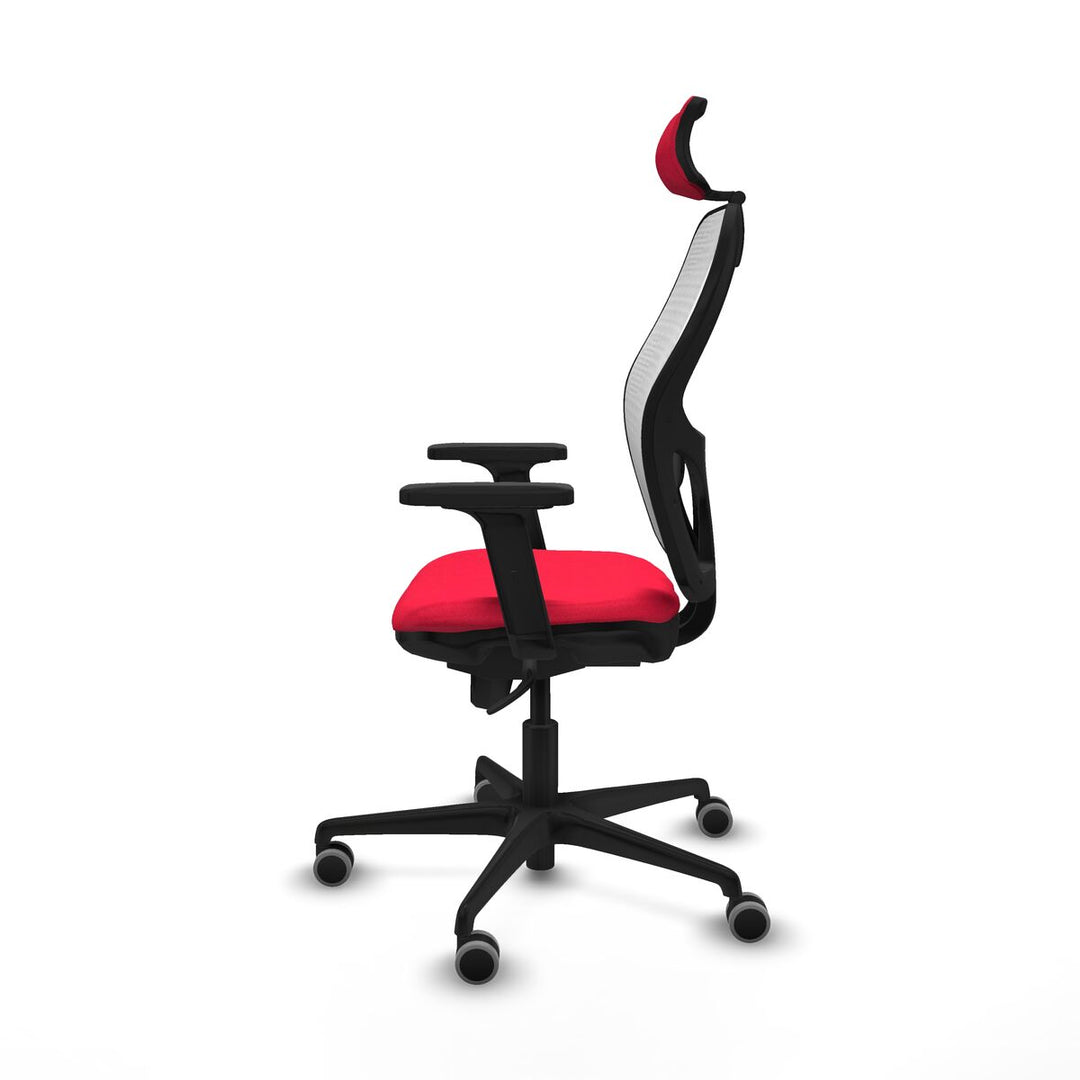 Office Chair with Headrest Piqueras y Crespo 2D036G2 Red