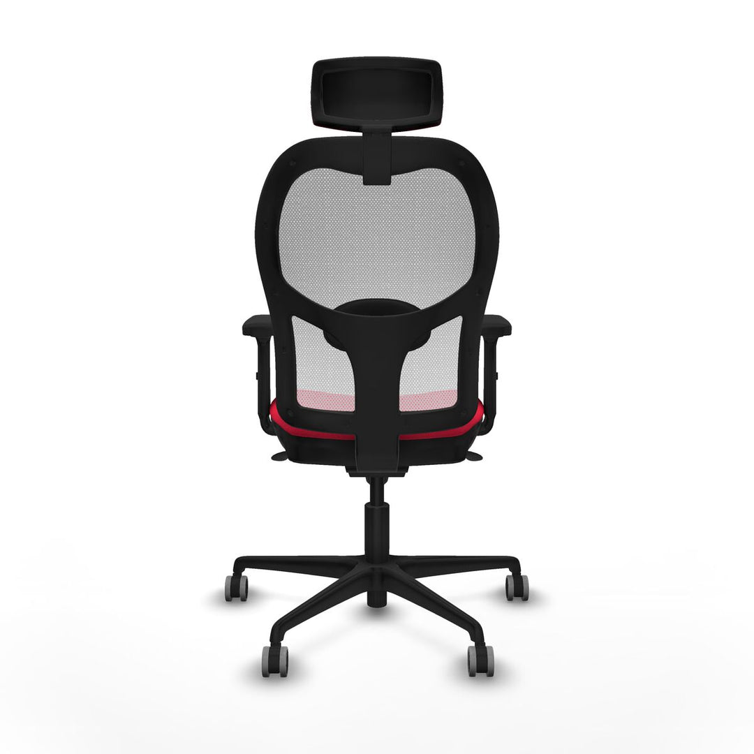 Office Chair with Headrest Piqueras y Crespo 2D036G2 Red