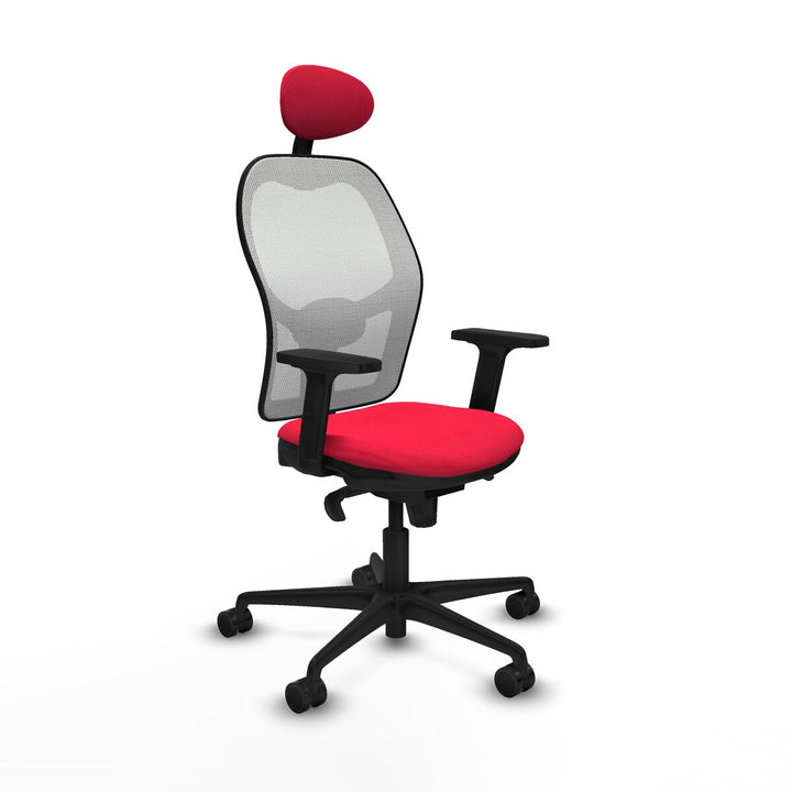 Office Chair with Headrest Piqueras y Crespo 2D036N1 Red
