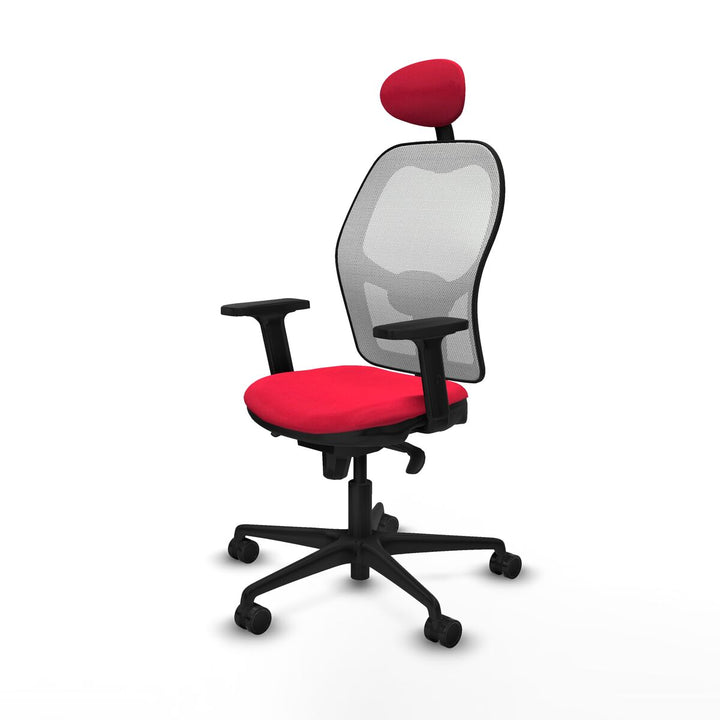 Office Chair with Headrest Piqueras y Crespo 2D036N1 Red