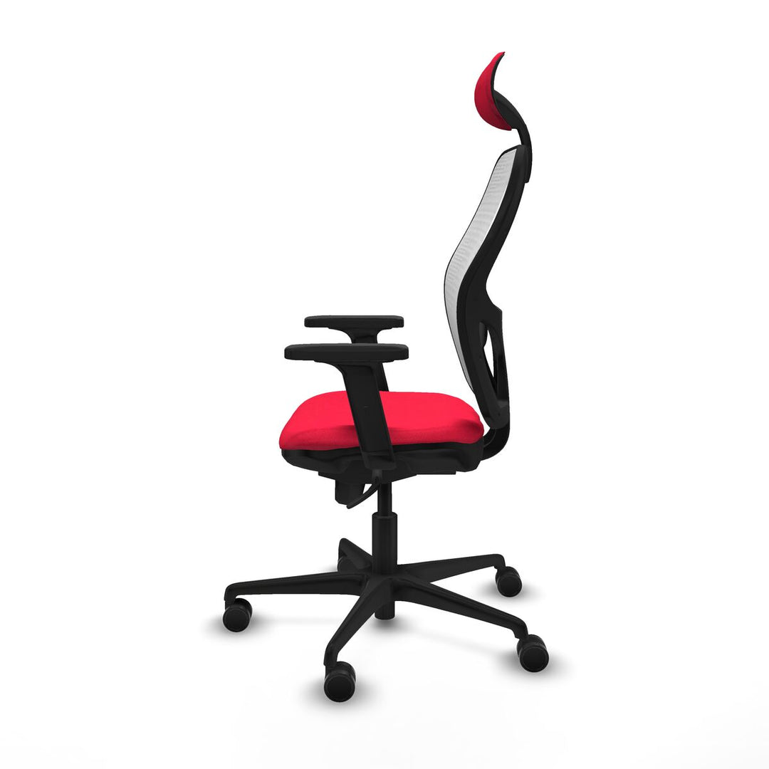 Office Chair with Headrest Piqueras y Crespo 2D036N1 Red