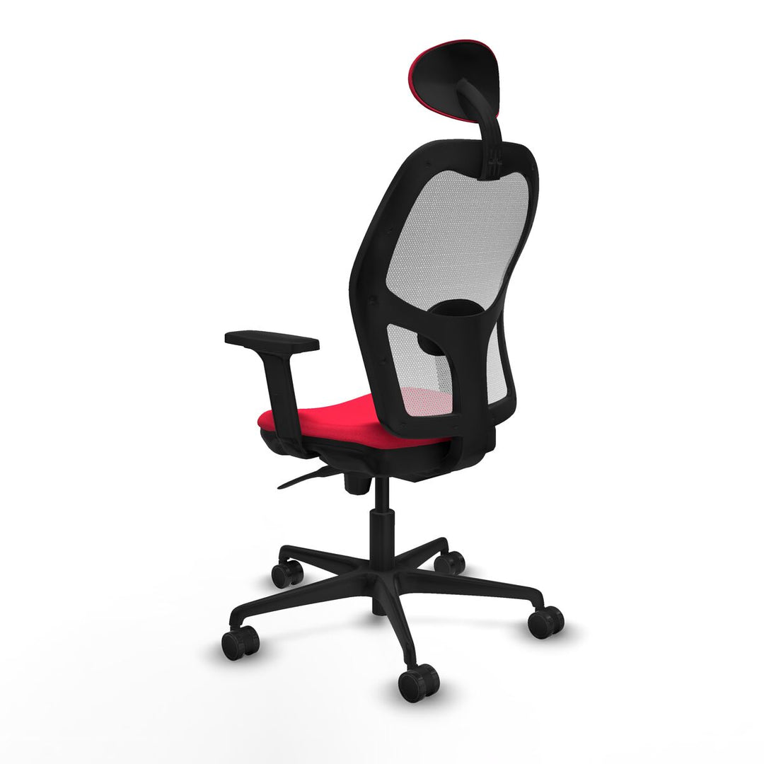 Office Chair with Headrest Piqueras y Crespo 2D036N1 Red