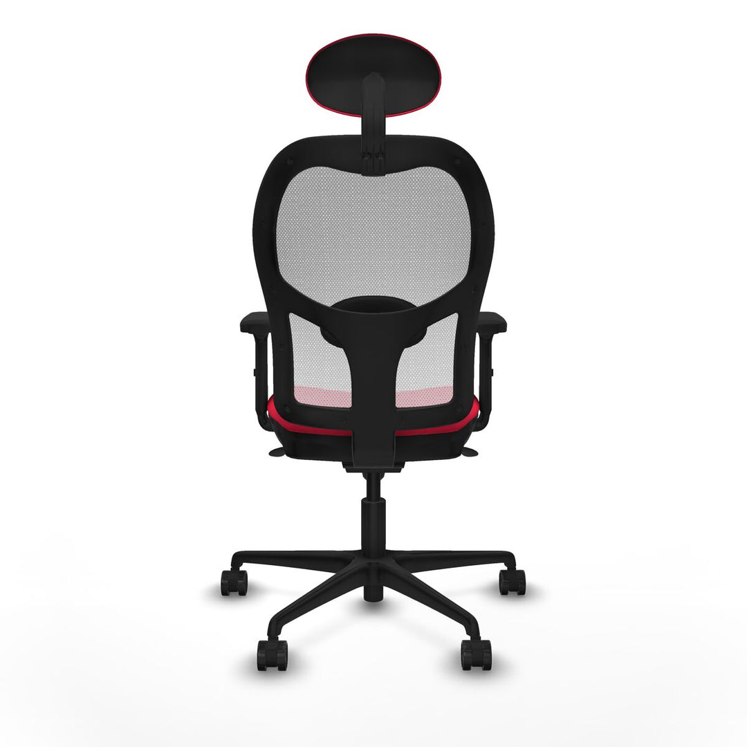Office Chair with Headrest Piqueras y Crespo 2D036N1 Red