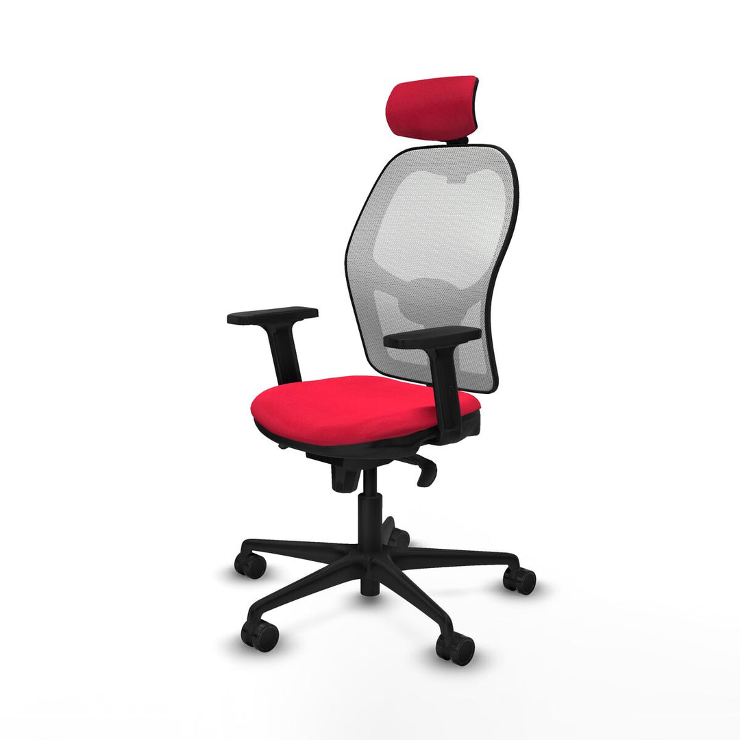Office Chair with Headrest Piqueras y Crespo 2D036N2 Red