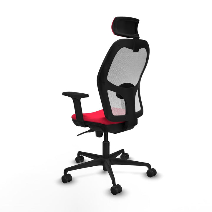 Office Chair with Headrest Piqueras y Crespo 2D036N2 Red