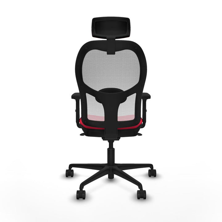 Office Chair with Headrest Piqueras y Crespo 2D036N2 Red
