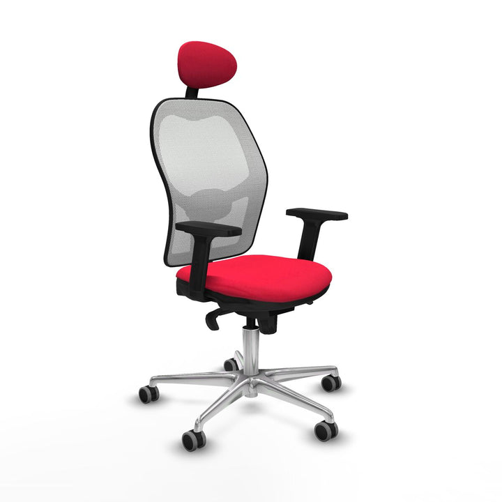Office Chair with Headrest Piqueras y Crespo 2D086G1 Red